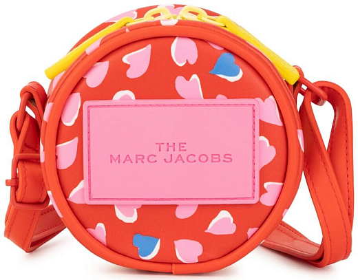 Сумка с принтом сердец от бренда LITTLE MARC JACOBS