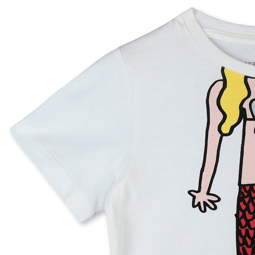 Футболка MERMAID от бренда Stella McCartney kids Белый