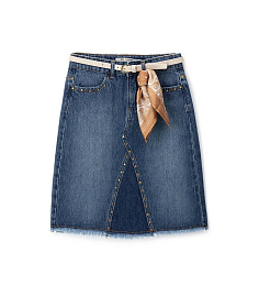 Юбка джинсовая с золотистыми заклепками от бренда Original Marines