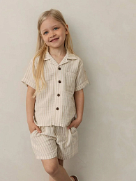 Рубашка и шорты Mare Beige Stripe от бренда GNGA