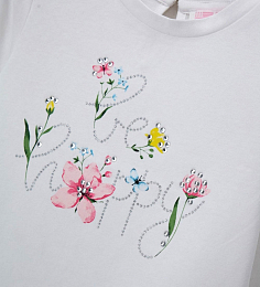 Футболка Be happy от бренда Original Marines Белый