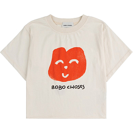 Футболка Joyful Face от бренда Bobo Choses Белый