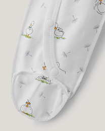 Набор комбинезонов розового и белого цвета с принтом от бренда Anna Leon