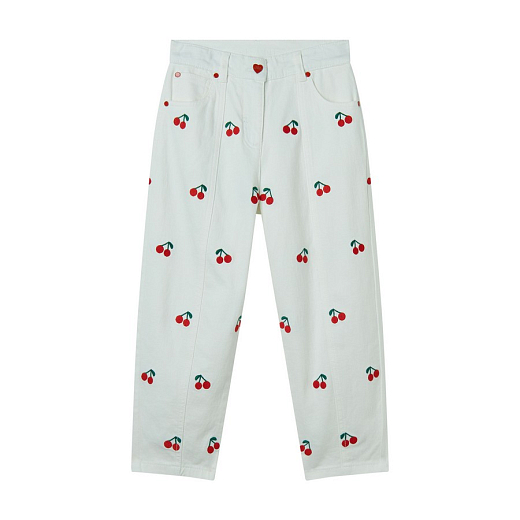Джинсы с вишенками от бренда Stella McCartney kids