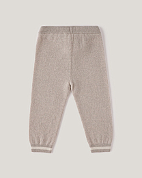 Джемпер и джоггеры бежевого цвета с принтом лошадки от бренда Anna Leon