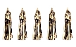 Набор из 5 кисточек-подвесок Золото от бренда Tim & Puce Factory
