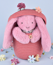 Зайчик гранатовый 25 см от бренда Doudou et Compagnie