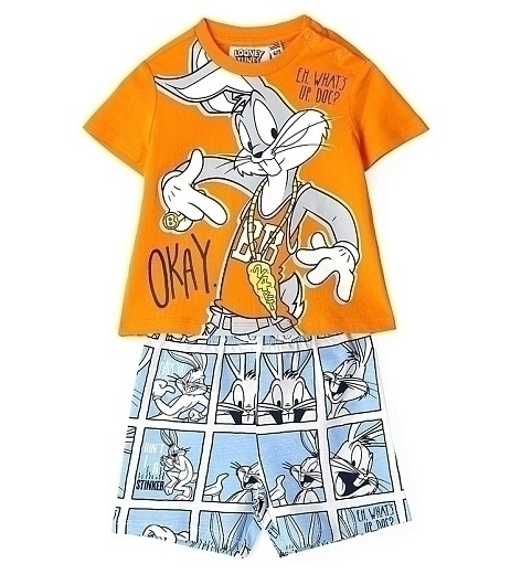 Пижама Bugs Bunny оранжевого цвета от бренда Original Marines