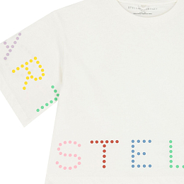 Футболка Stella Graphic от бренда Stella McCartney kids Молочный
