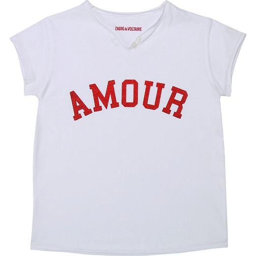 Футболка AMOUR от бренда Zadig & Voltaire Белый