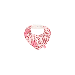 Нагрудный фартук цветы и розовая клетка от бренда Boboli