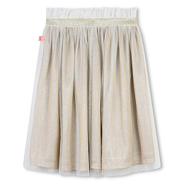 Юбка золотая с фатиновой отделкой от бренда Billieblush