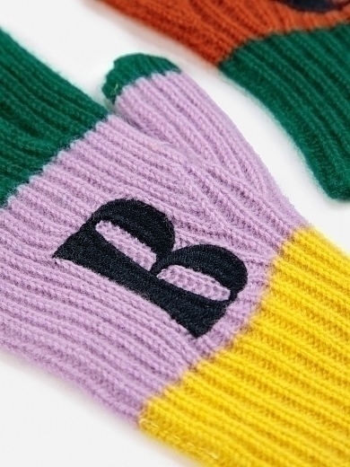 Перчатки BC color block от бренда Bobo Choses