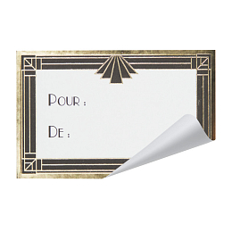 Этикетки для подарков Золотая вечеринка 12 шт от бренда Tim & Puce Factory