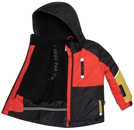 Куртка с яркими вставками и брюки в стиле милитари от бренда Deux par deux