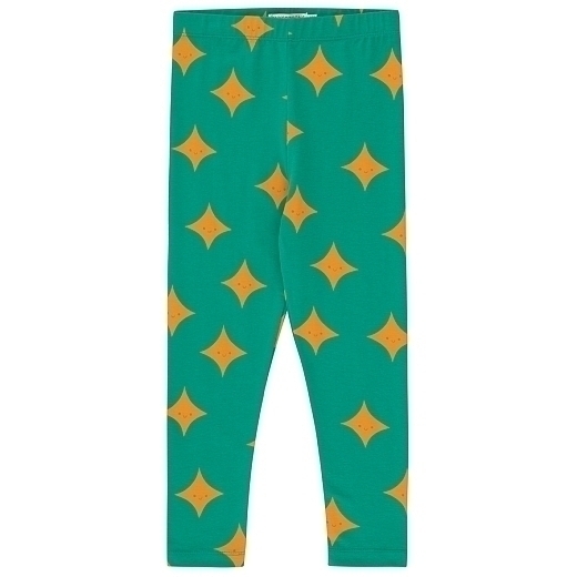 Легинсы зеленые со звездочками от бренда Tinycottons