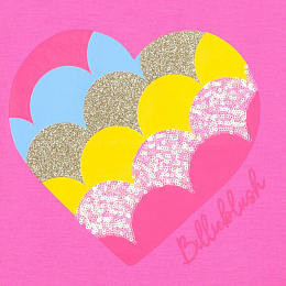Футболка цвета фуксия с сердцем от бренда Billieblush Фуксия