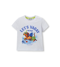 Футболка Let's vacay от бренда Original Marines Белый