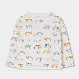 Комплект Rainbow and Animal: боди, распашонка, ползуунки и шапка от бренда Boboli