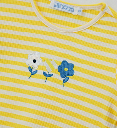 Футболка с цветами и шорты в полоску от бренда Original Marines