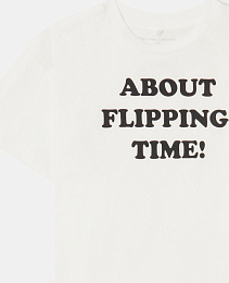 Футболка Slogan Graphic от бренда Stella McCartney kids Молочный