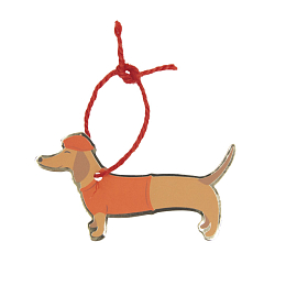 Этикетки для подарков Такса 10 шт от бренда Tim & Puce Factory