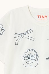 Футболка APPLES от бренда Tinycottons Белый