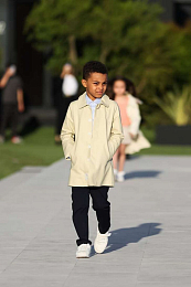 Брюки чинос темно-синего цвета от бренда Trussardi