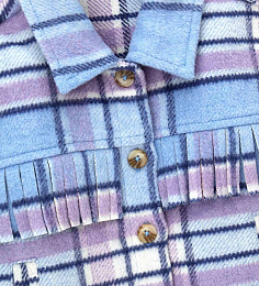 Рубашка голубого цвета в клетку от бренда Original Marines