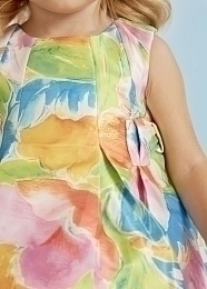 Платье бирюзовое с цветами от бренда Abel and Lula