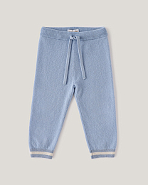 Джемпер и джоггеры голубого цвета с принтом лошадки от бренда Anna Leon