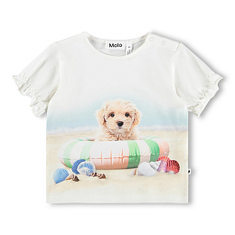 Футболка Eline Beach Dog от бренда MOLO Белый Разноцветный