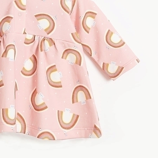 Платье DOVE розовое для малышки от бренда Bonnie mob