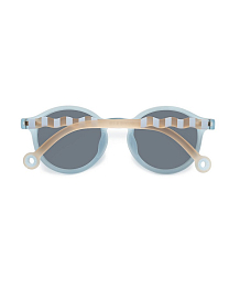 Очки KIDS Oval Sunglasses-Seaside Stripes-Sailing Blue от бренда Olivio and Co