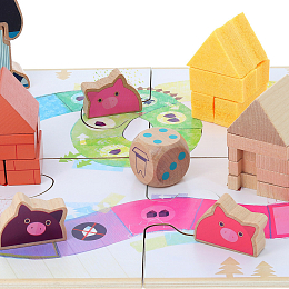 Игра Волк и три поросенка от бренда Vilac