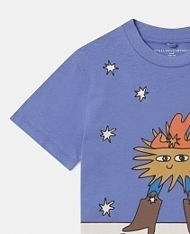 Футболка Multicolour Cosmic Cowboy от бренда Stella McCartney kids Синий