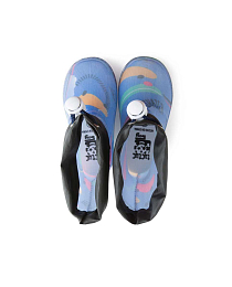 Сапоги голубые со скейтами от бренда Tuc Tuc