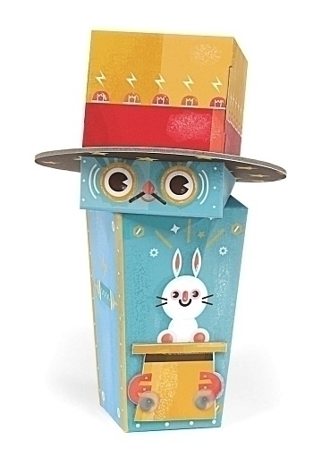 Игрушка из картона Робот фокусник.  от бренда Kroom