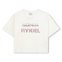 Футболка-кроп Logo от бренда SONIA RYKIEL Белый