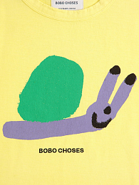 Футболка Funny Snail от бренда Bobo Choses Желтый