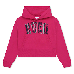 Худи кроп Logo Pink от бренда HUGO