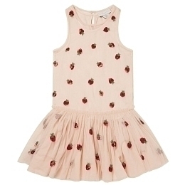 Платье Sequin Strawberry от бренда Stella McCartney kids