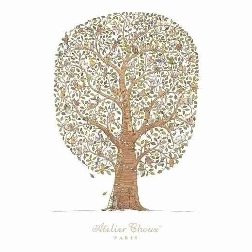 Пеленка Friends & Family Tree от бренда Atelier choux