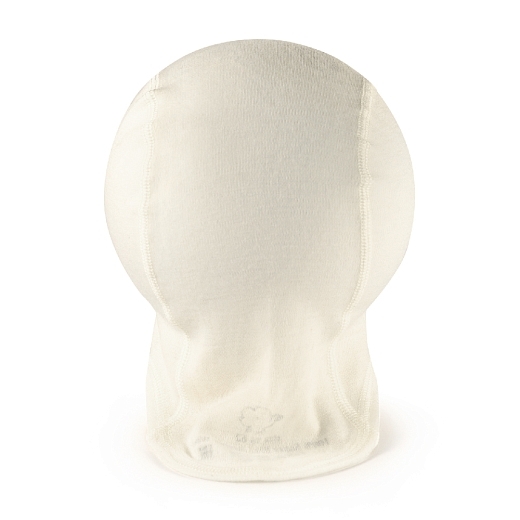 Шапка-шлем молочного цвета от бренда Wool&cotton