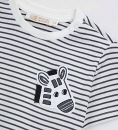 Футболка с зеброй от бренда Original Marines Белый