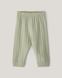 Комплект лонгслив и брюки из фактурной ткани Green от бренда Anna Leon