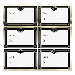 Этикетки для подарков Золотая вечеринка 12 шт от бренда Tim & Puce Factory