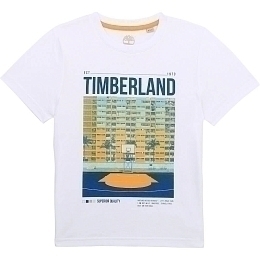 Футболка с принтом баскетбольной площадки от бренда Timberland Белый