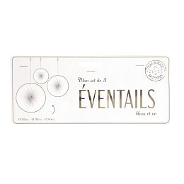 Декоративные круги Белое золото 3 шт от бренда Tim & Puce Factory