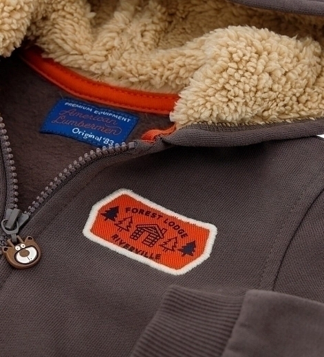 Толстовка с вельветовым карманом от бренда Original Marines